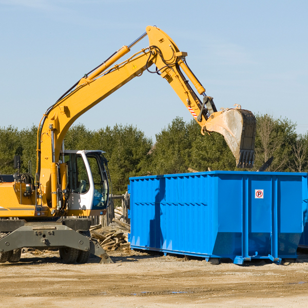 are there any restrictions on where a residential dumpster can be placed in Cleves